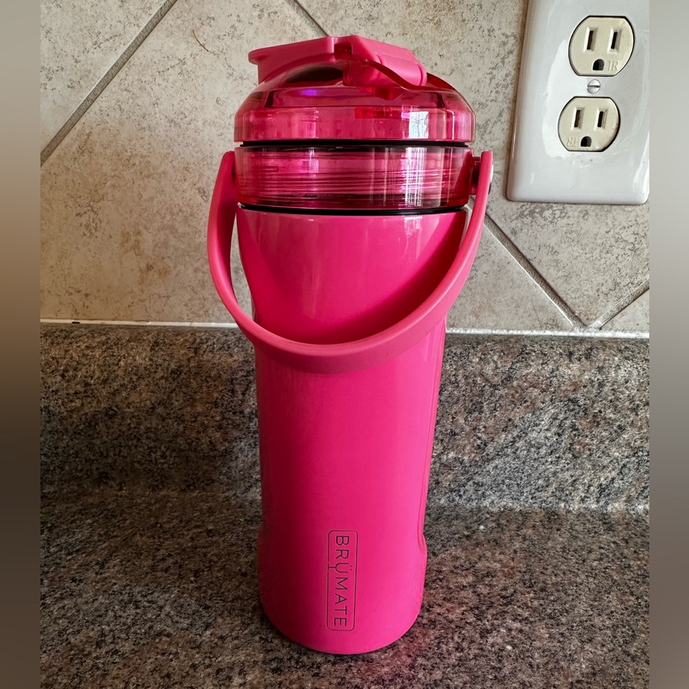 BrüMate Pink Shaker Bottle